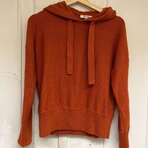 Madewell rust cotton sweater hoodie